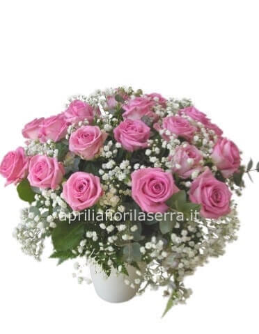 Bouquet di rose rosa a partire da 7 steli