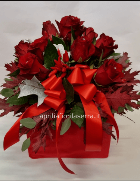 Flowe Box rose rosse.